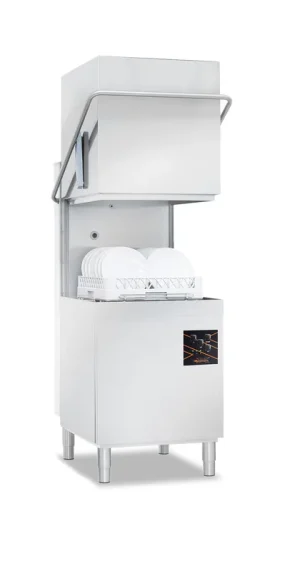 Haubenspülmaschine Performance Tech Hood, Einschubhöhe 42,5 cm, Korb 50 x 50 cm, 400 V, 9,6 kW Top-Seller